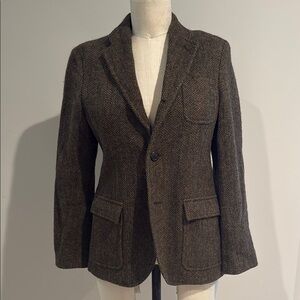 Ralph Lauren Vintage Herringbone Tweed Blazer